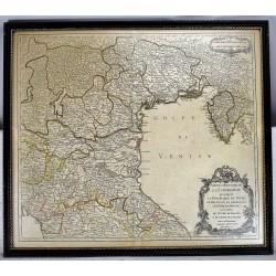 Partie Orientale de La Lombardie qui Comprend La Republique de Venise [Framed 18th Century Map]